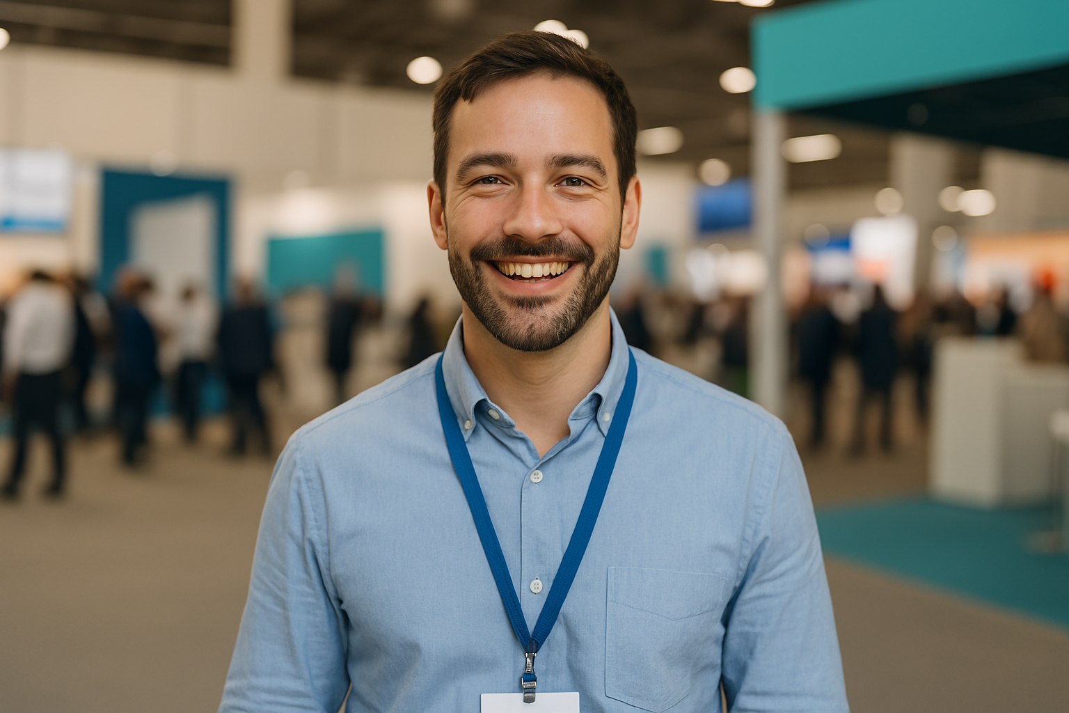 Messelead-Kontakt Person auf Messe